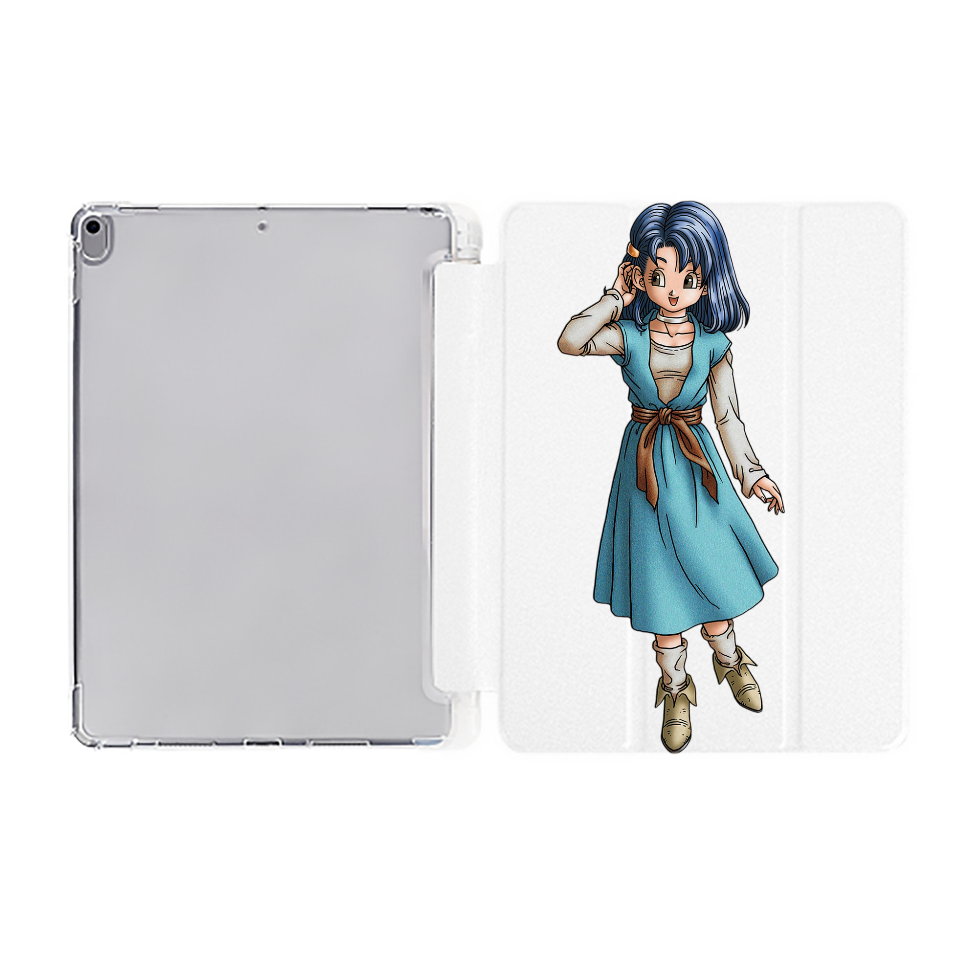 （画像用） ドラゴンクエスト Doragon Kuesuto Dragon Quest IPad ケース ペン収納付き 三つ折りスタンド PUレザー×シリコン 対応機種9.5/10.5/10.9インチ